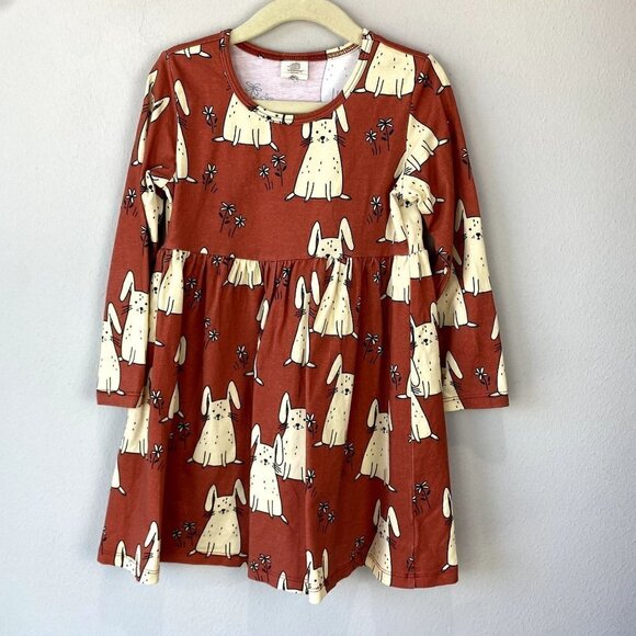 Walkiddy Bunny Long Sleeve Dress 4 - Picture 1 of 8